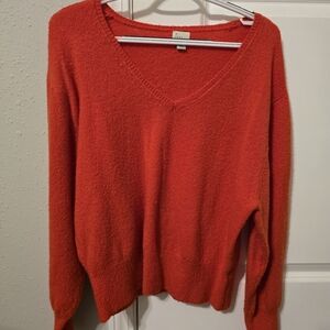 A New Day Red V-Neck Sweater